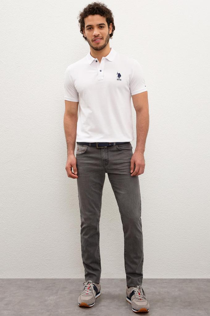 Erkek Gri Denim Pantolon