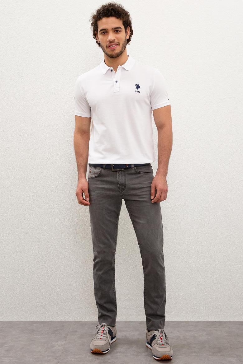 Erkek Gri Denim Pantolon