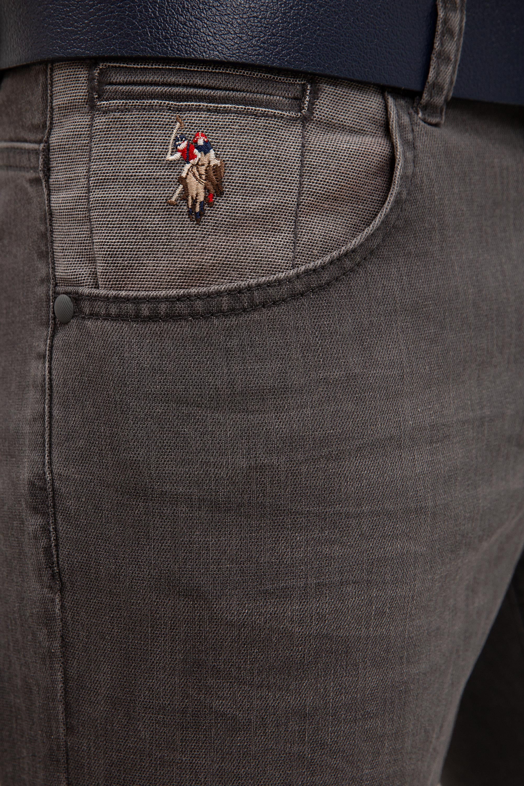 Erkek Gri Denim Pantolon - Image 4