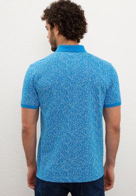 Erkek Kobalt Mavi Tişört - 50218405032