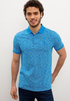 Erkek Kobalt Mavi Tişört - 50218405032