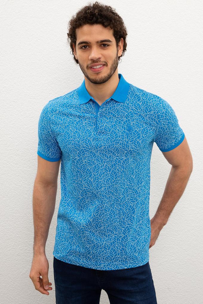 Erkek Kobalt Mavi Tişört