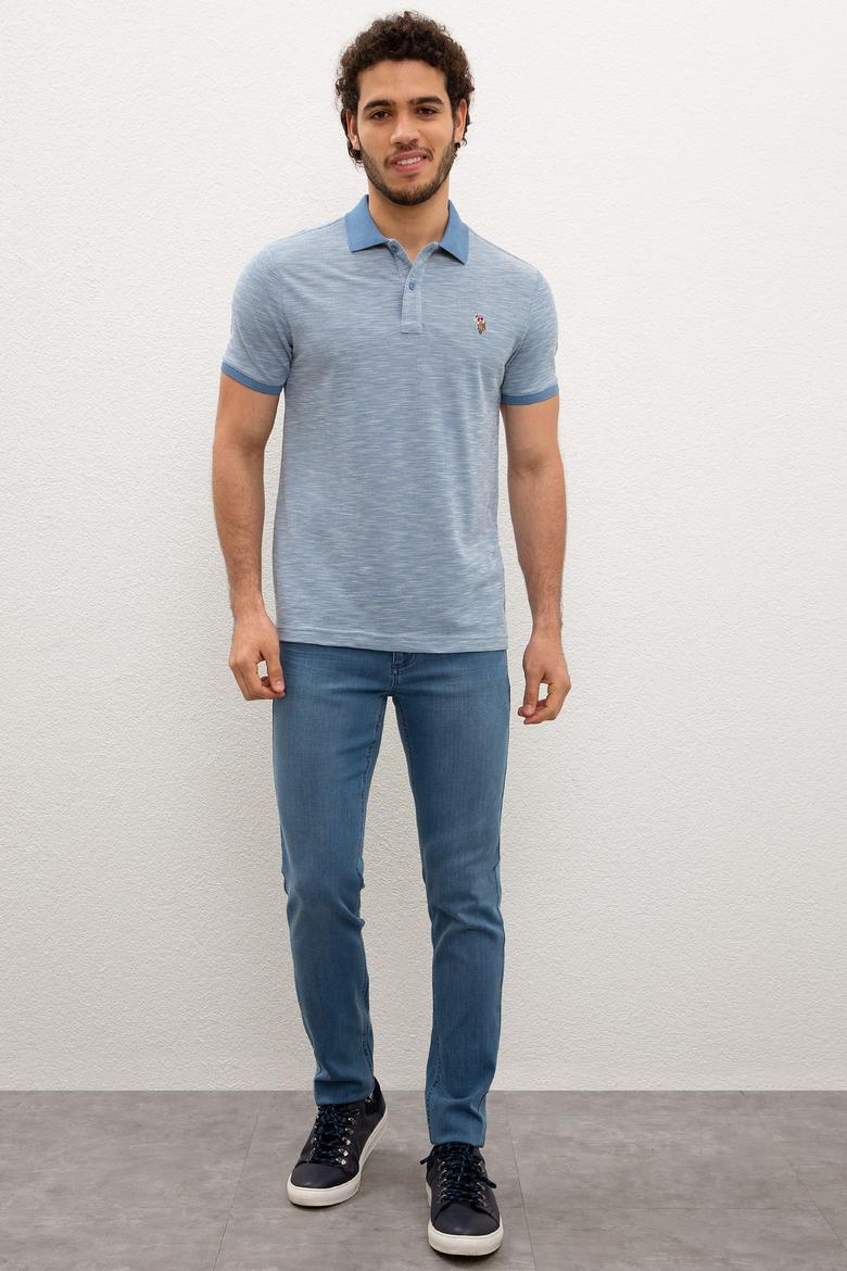 Erkek İndigo Tişört - 50218573011