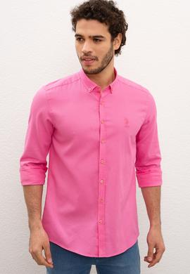 Erkek Pembe Gömlek Uzunkol - 50202297009