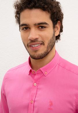 Erkek Pembe Gömlek Uzunkol - 50202297009