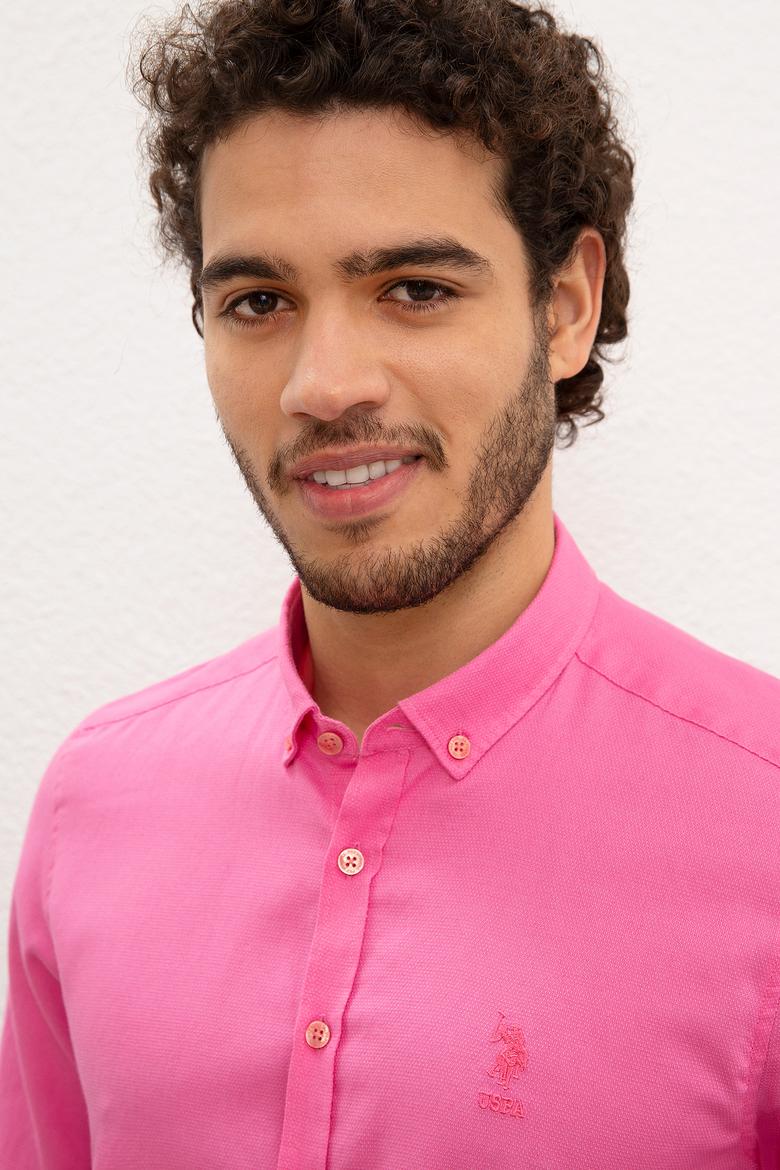 Erkek Pembe Gömlek Uzunkol - 50202297009