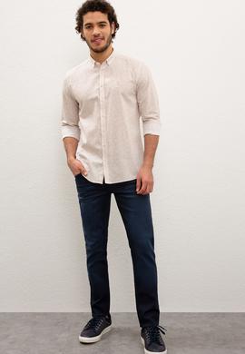 Erkek Beyaz Gömlek Uzunkol - 50221300005