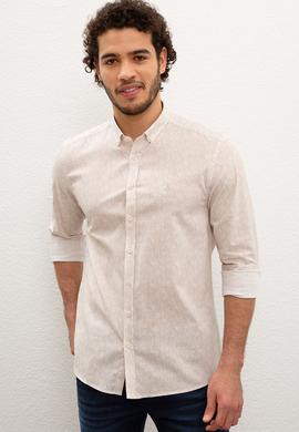 Erkek Beyaz Gömlek Uzunkol - 50221300005
