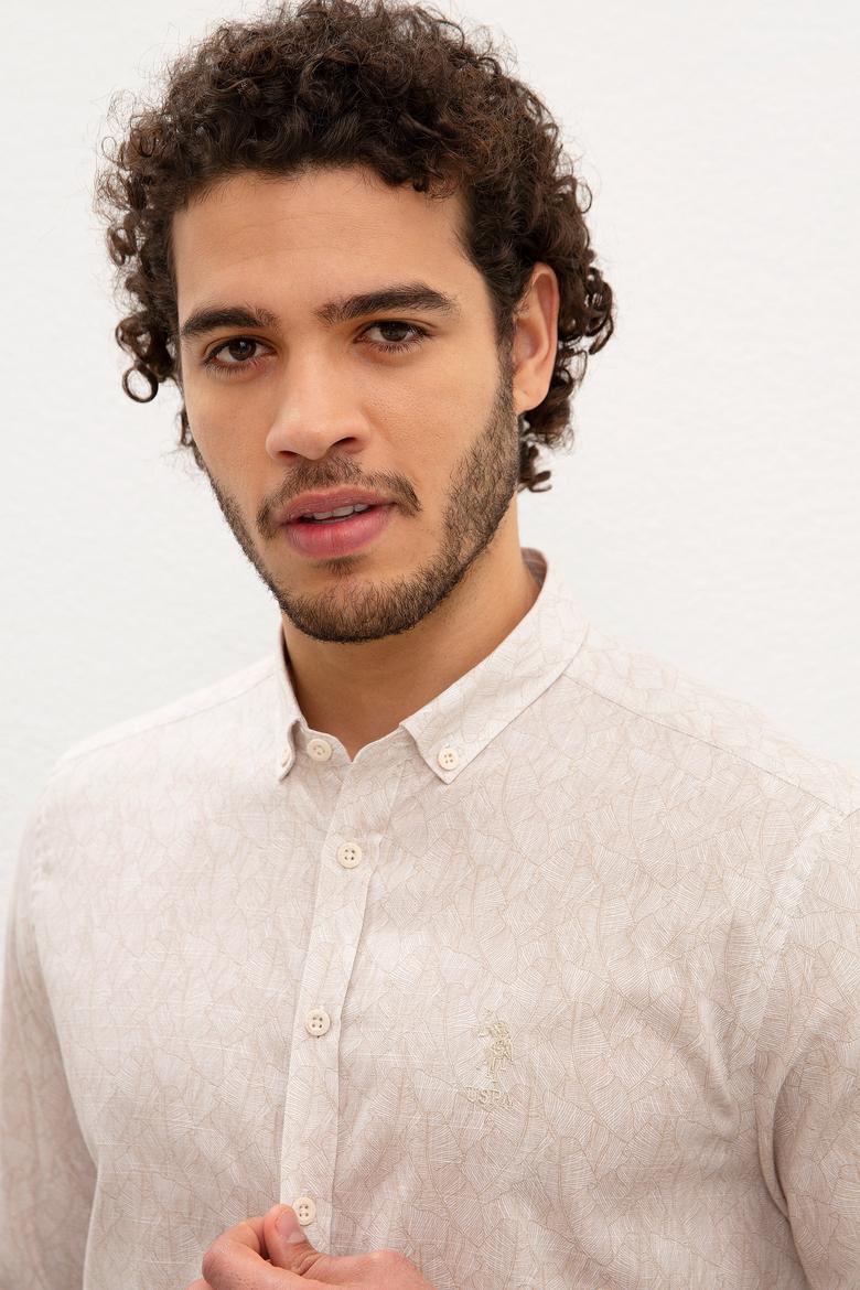 Erkek Beyaz Gömlek Uzunkol - 50221300005