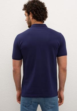 Erkek Lacivert Basic Tişört - 50217612122