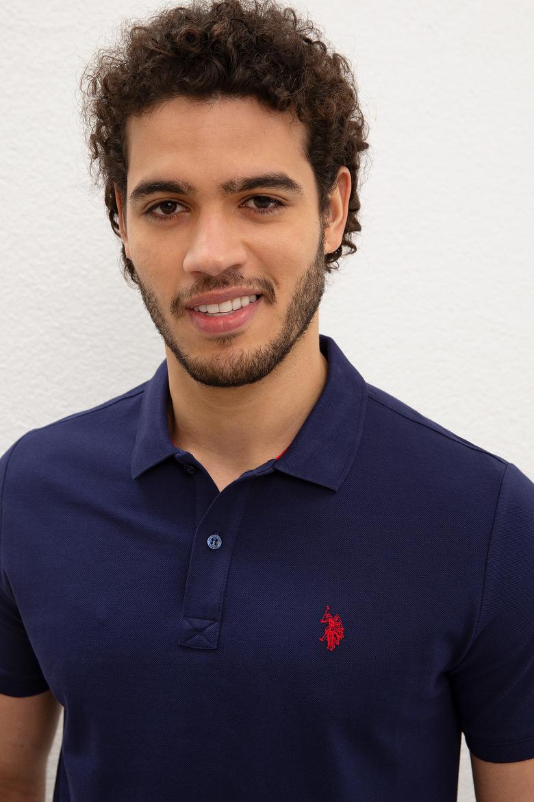 Erkek Lacivert Basic Tişört - 50217612122