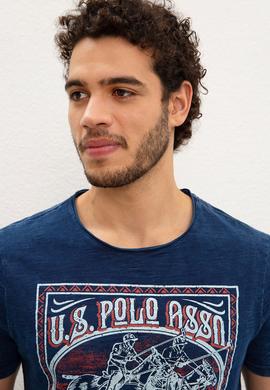 Erkek İndigo Tişört - 50219347024