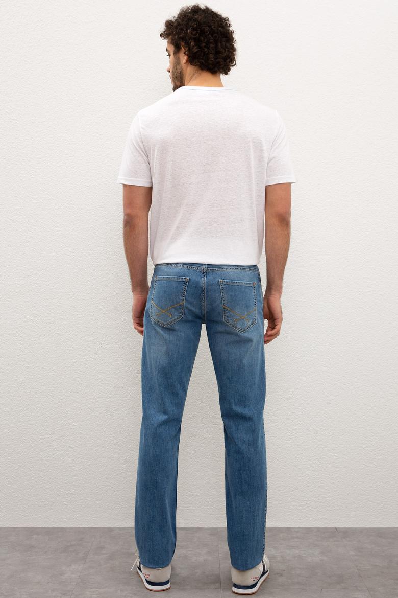 Erkek Mavi Denim Pantolon - 50220302022