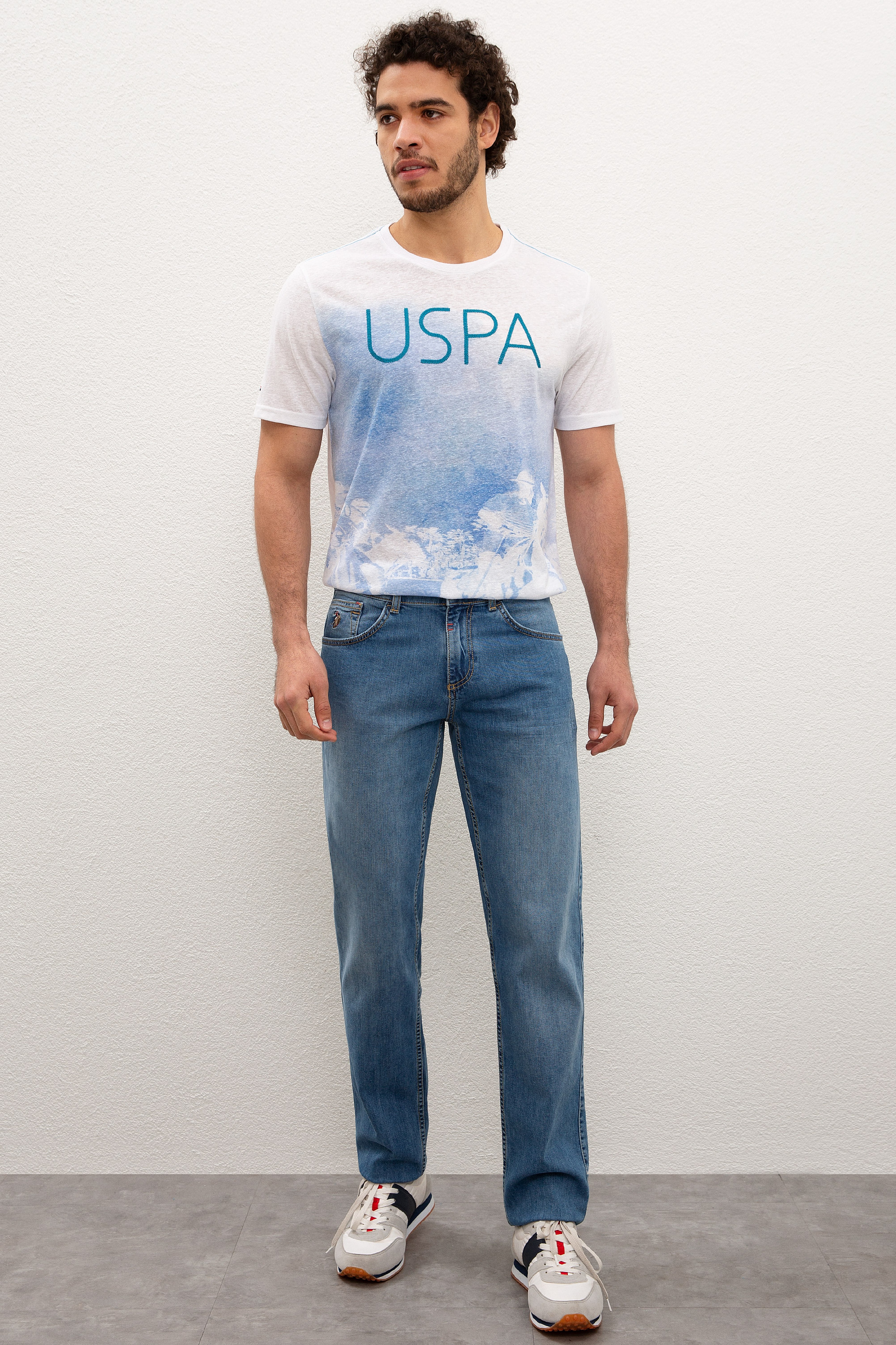 Erkek Mavi Denim Pantolon - Image 1