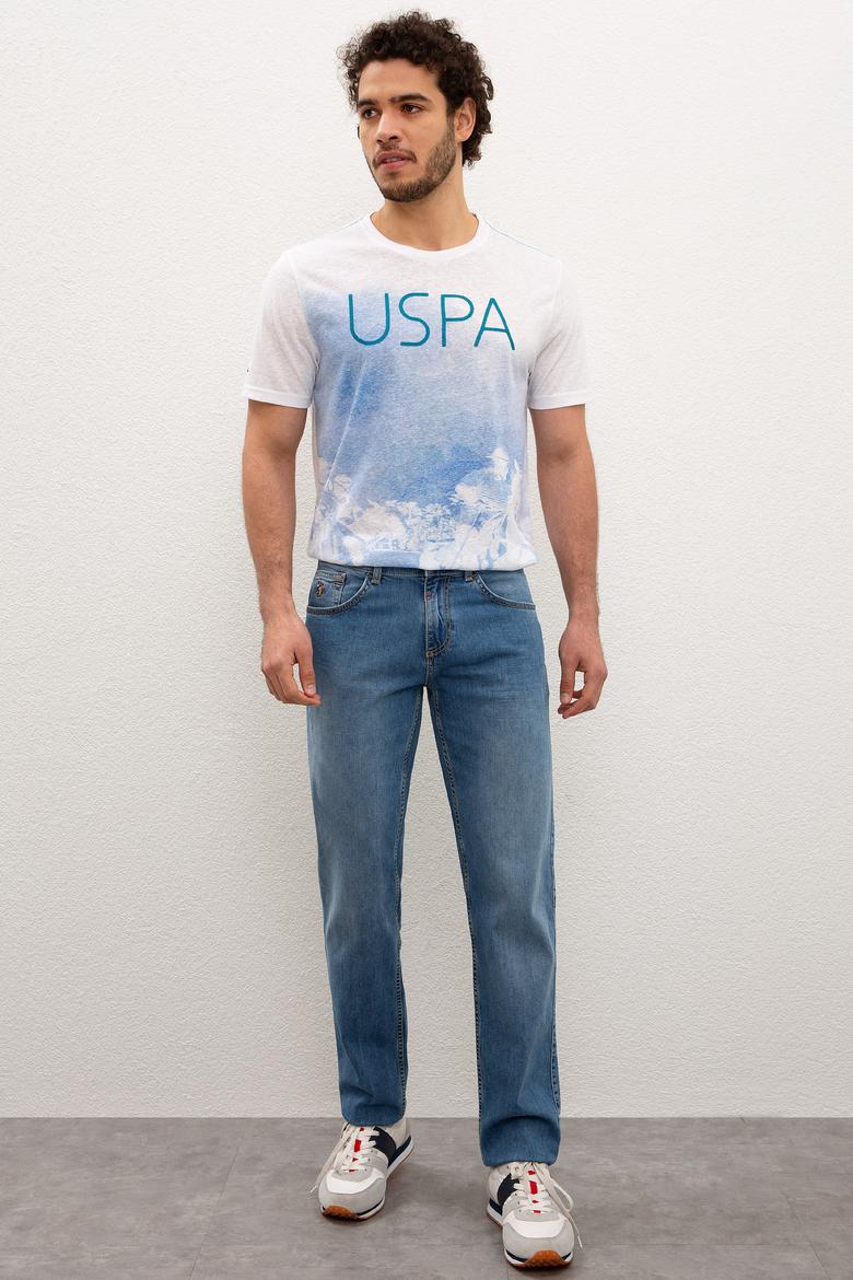 Erkek Mavi Denim Pantolon