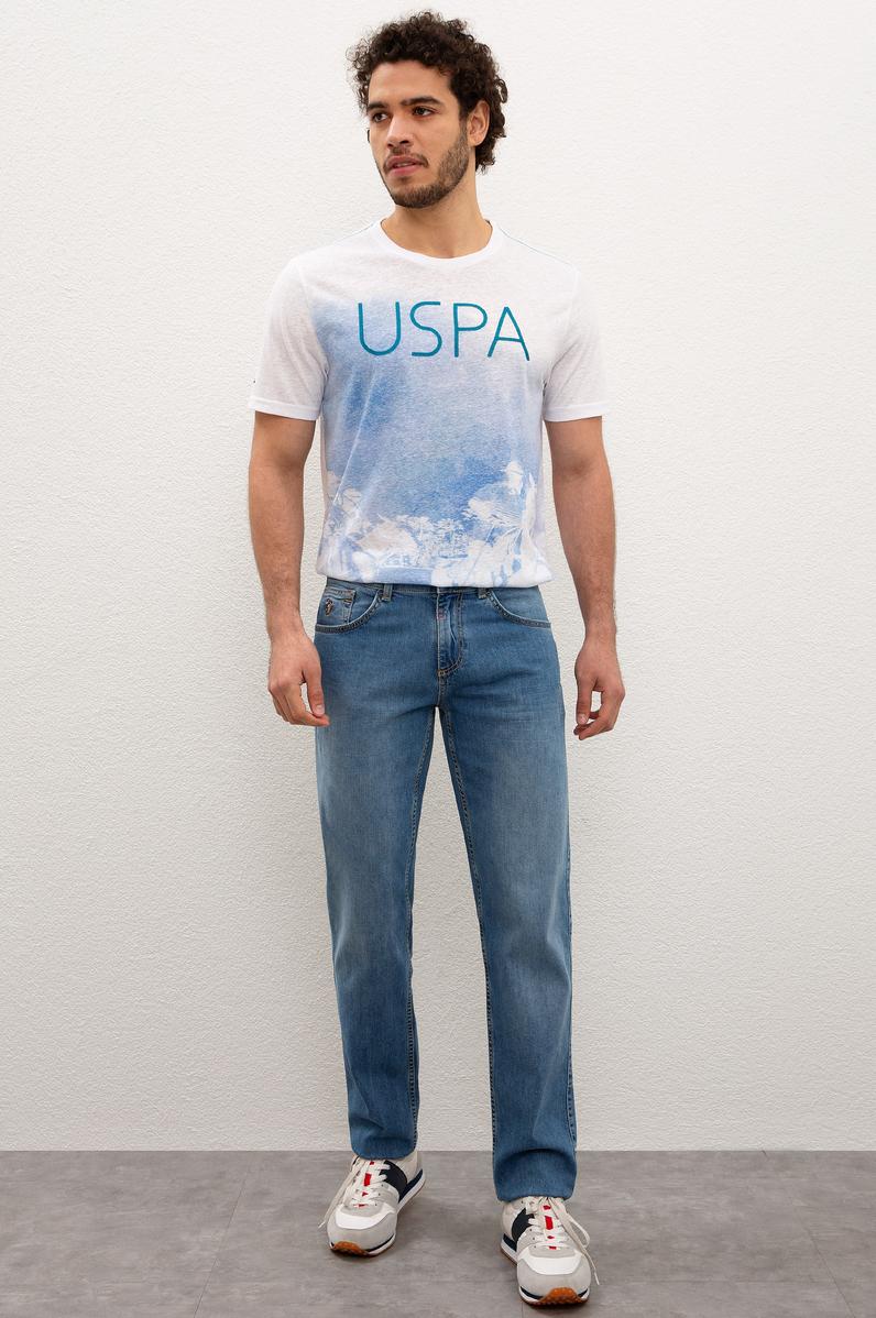 Erkek Mavi Denim Pantolon