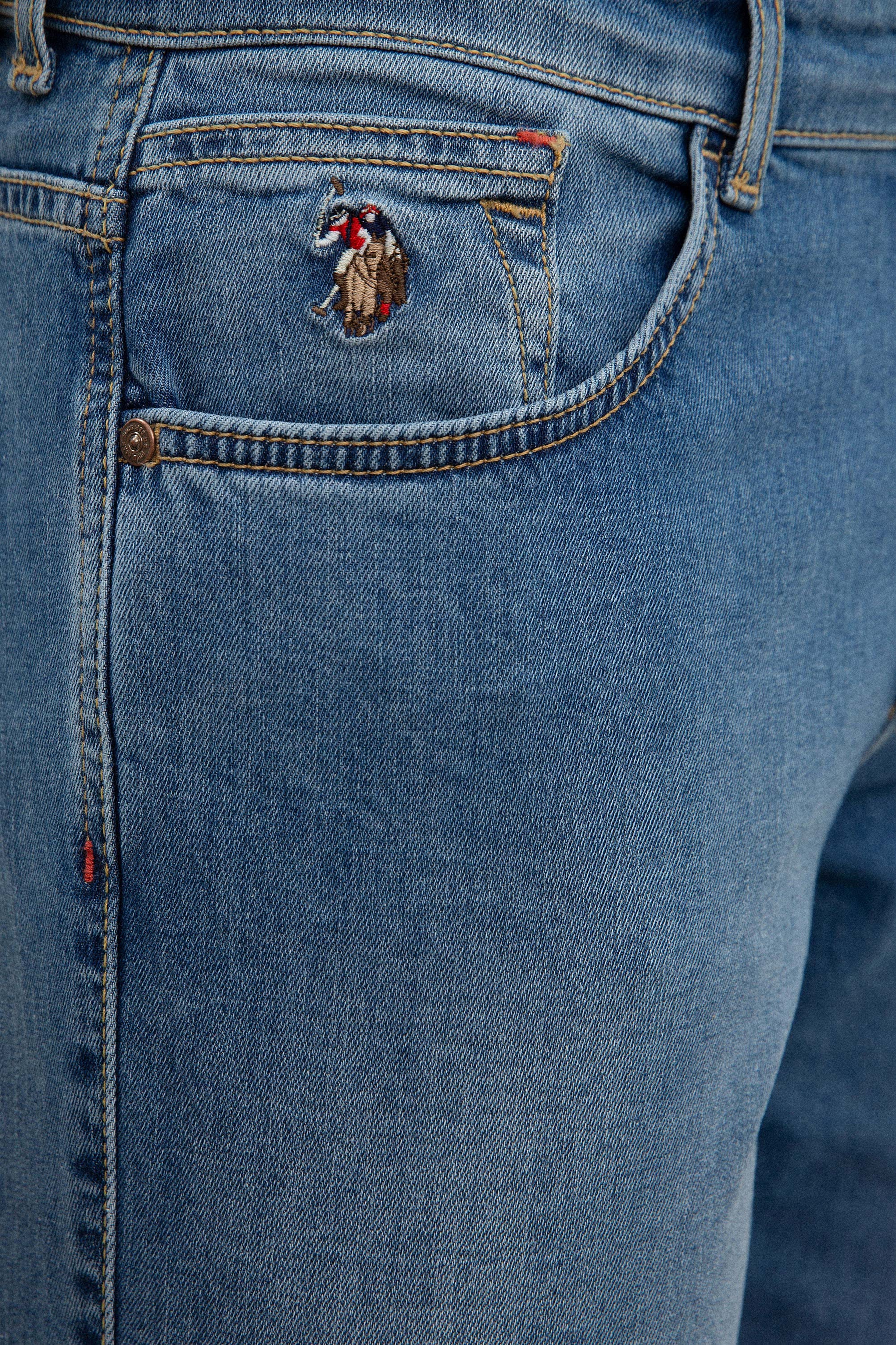 Erkek Mavi Denim Pantolon