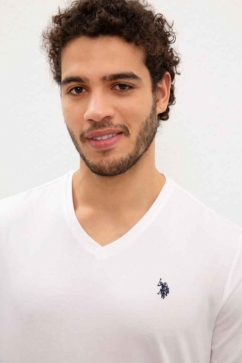 Erkek Beyaz Basic Tişört - 50222610010