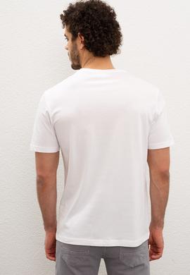 Erkek Beyaz Basic Tişört - 50222610010