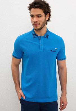 Erkek Kobalt Mavi Tişört - 50219177030