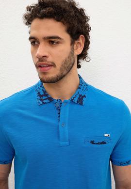 Erkek Kobalt Mavi Tişört - 50219177030