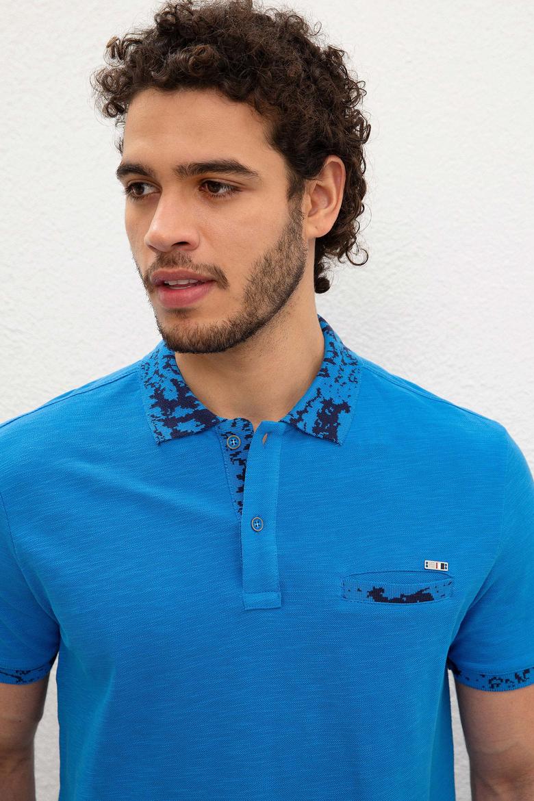 Erkek Kobalt Mavi Tişört - 50219177030