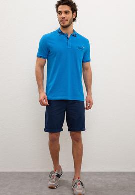 Erkek Kobalt Mavi Tişört - 50219177030