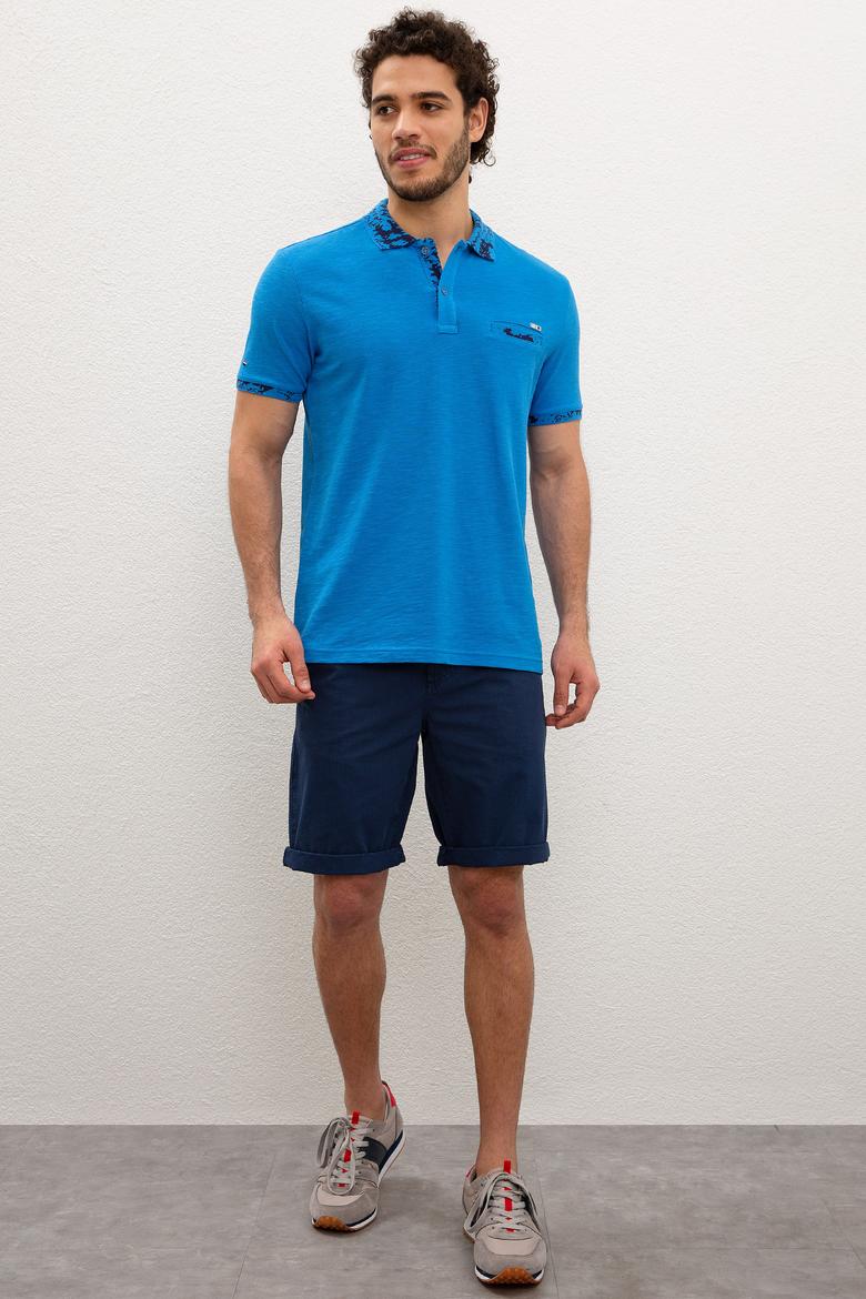 Erkek Kobalt Mavi Tişört - 50219177030