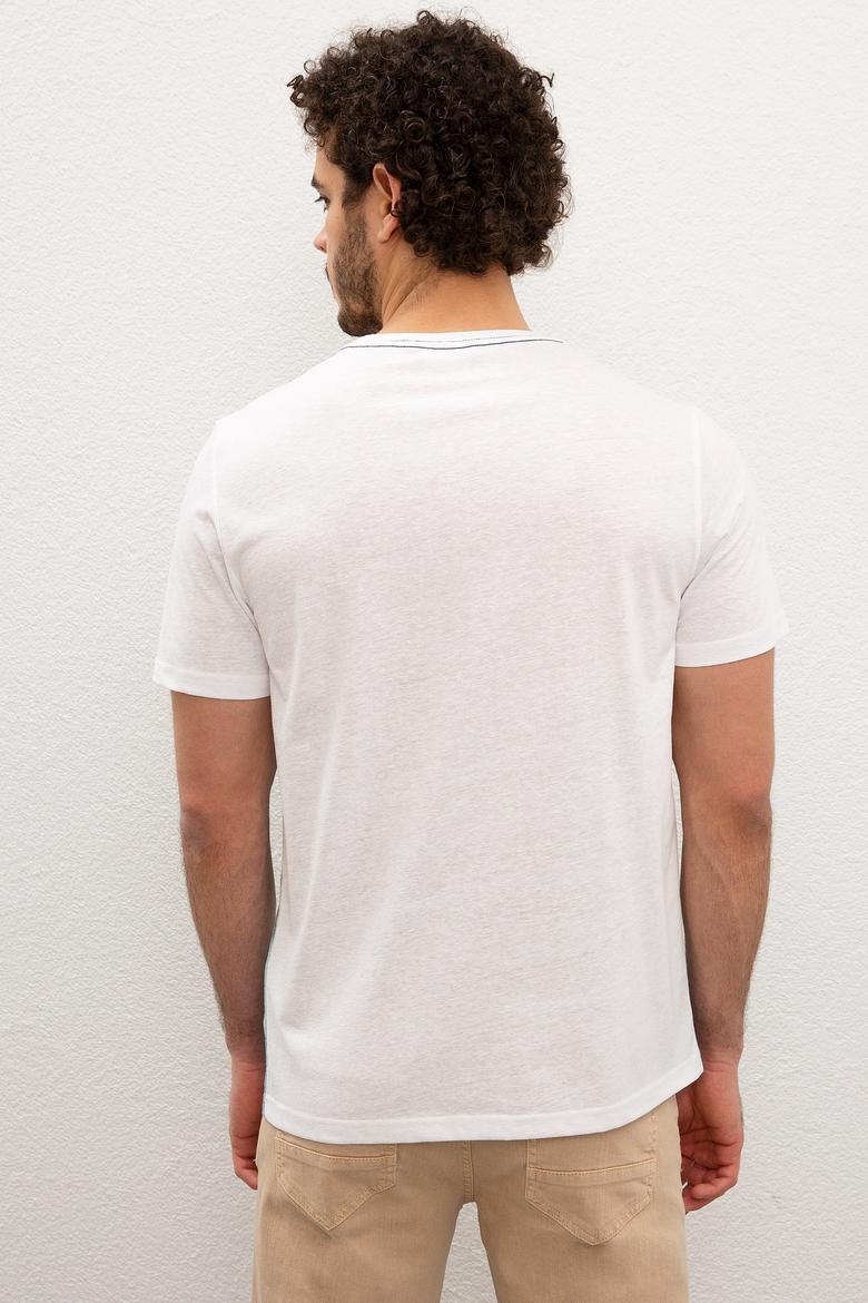 Erkek Kobalt Mavi Tişört - 50220551020