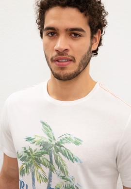 Erkek Beyaz T-shirt - 50219190036