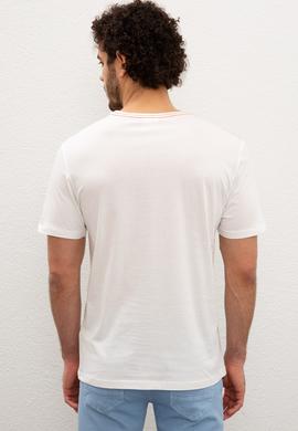 Erkek Beyaz T-shirt - 50219190036