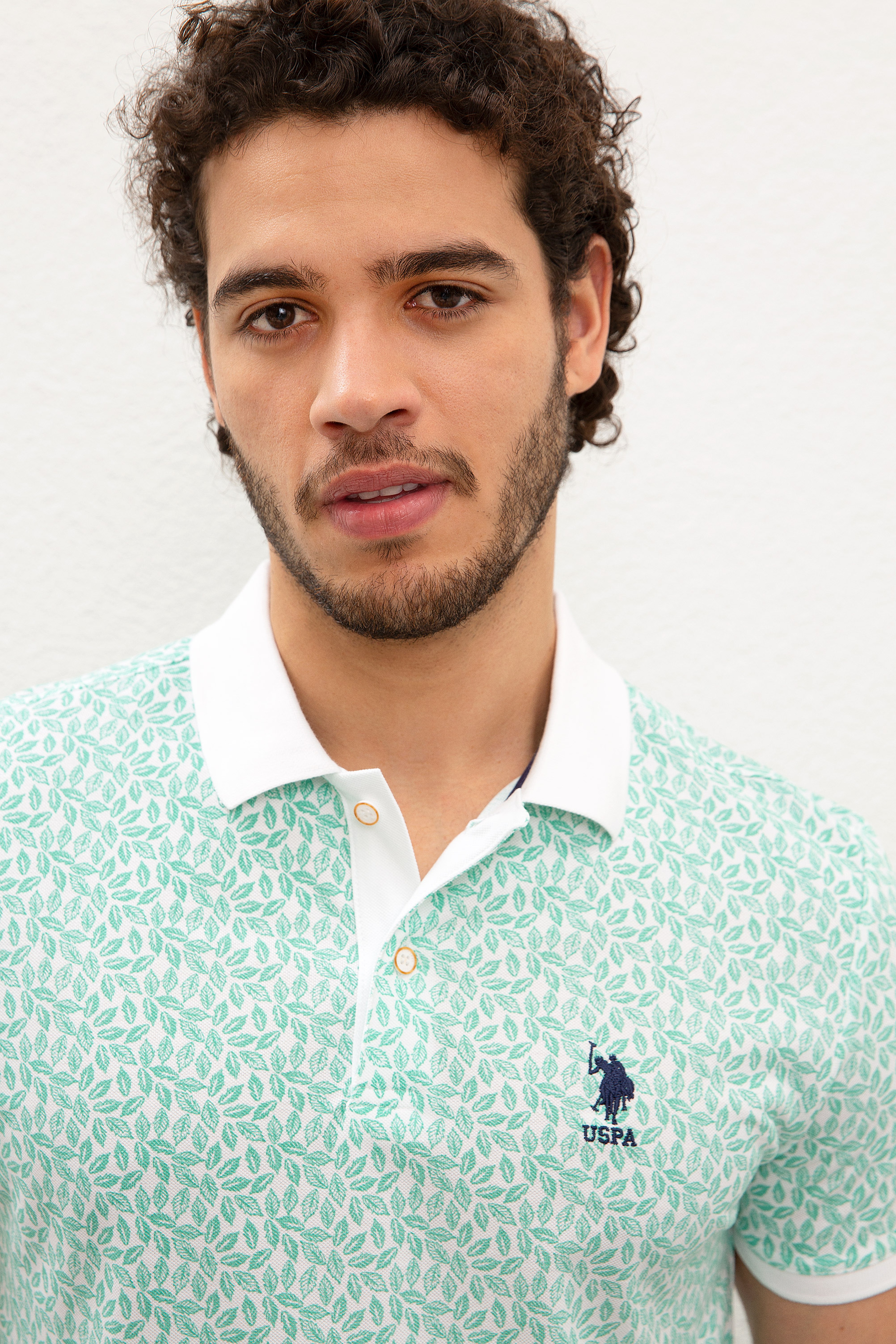 Erkek Mint Yeşili Polo Yaka T-Shirt - Image 2