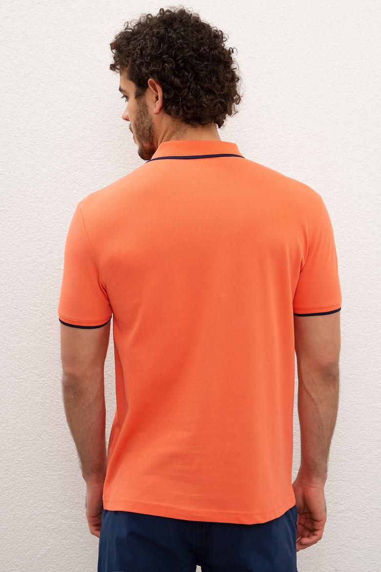 Erkek Somon Polo Yaka T-Shirt Basic - 50199990084