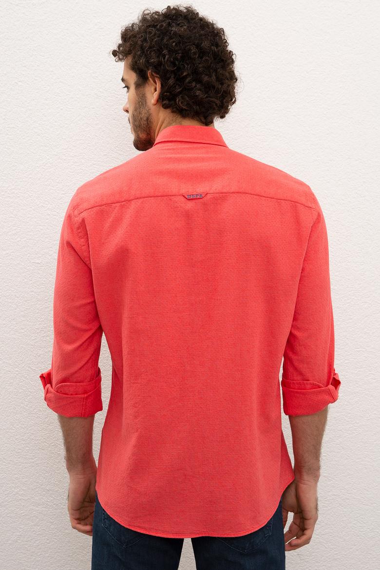 Erkek Kırmızı Gömlek Uzunkol - 50200410010