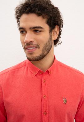 Erkek Kırmızı Gömlek Uzunkol - 50200410010