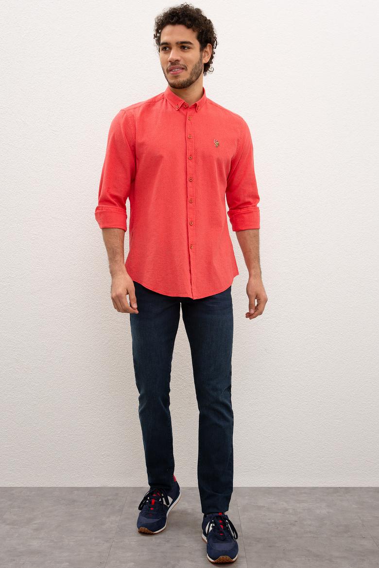 Erkek Kırmızı Gömlek Uzunkol - 50200410010