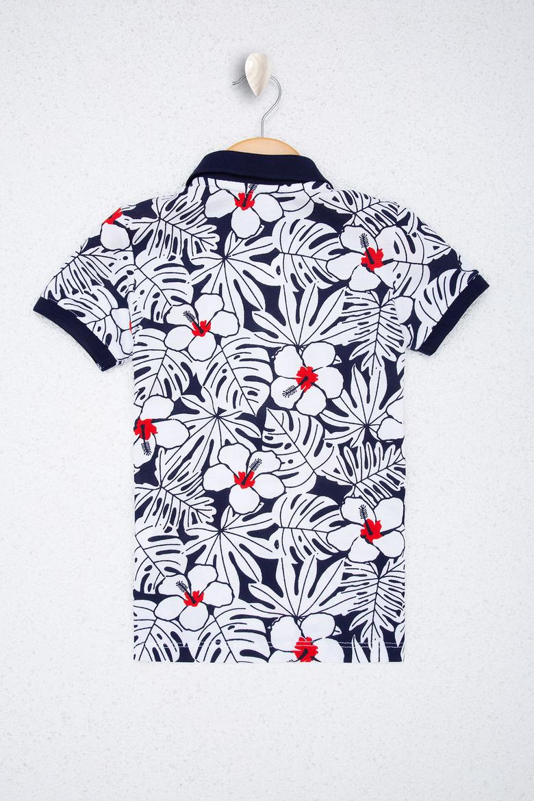 Erkek Çocuk Lacivert Polo Yaka Tişört - 50220376024