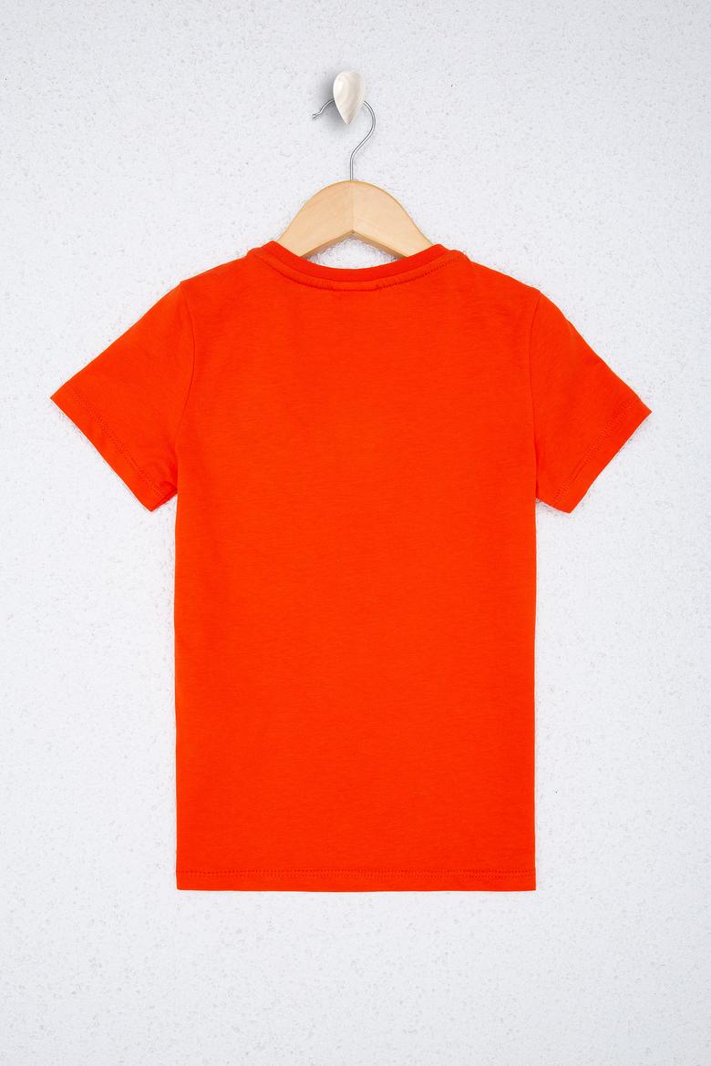 Erkek Çocuk Kırmızı Bisiklet Yaka Tişört - 50218039027