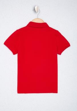 Kız Çocuk Kırmızı Basic Tişört - 50220421086