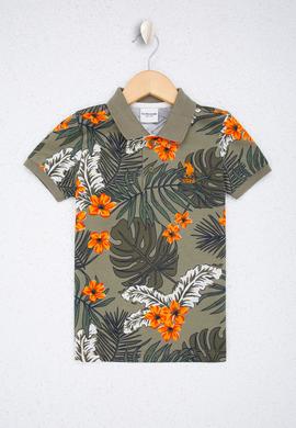 Erkek Çocuk Yeşil Polo Yaka Tişört - 50220380013