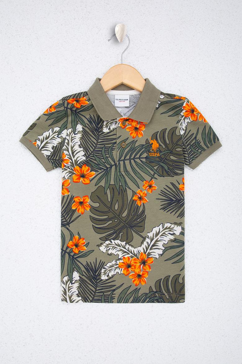 Erkek Çocuk Yeşil Polo Yaka Tişört