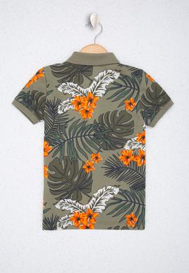 Erkek Çocuk Yeşil Polo Yaka Tişört - 50220380013