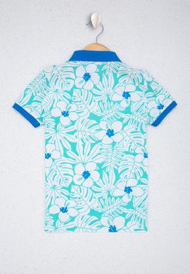 Erkek Çocuk Yeşil Polo Yaka Tişört - 50220376012