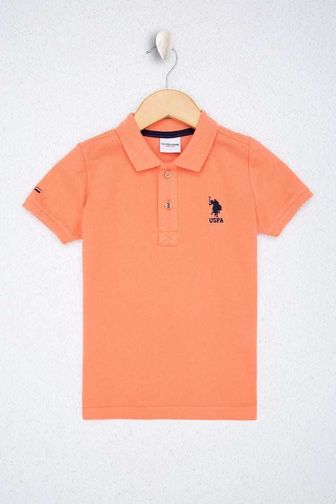 Erkek Çocuk Somon Polo Yaka Tişört