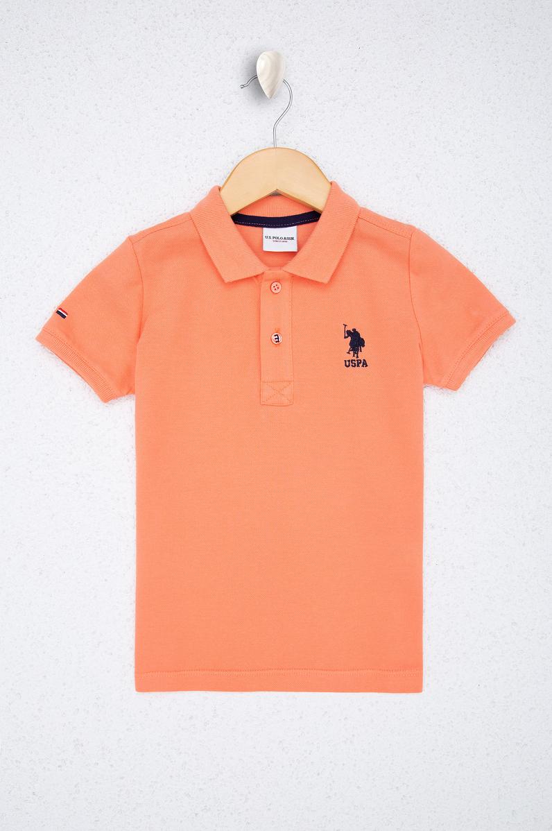 Erkek Çocuk Somon Polo Yaka Tişört