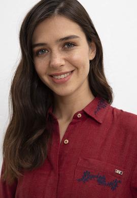 Kadın Kırmızı Dokuma Elbise - 50207763008