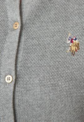 Gri Triko Hırka Basic - 50193782008