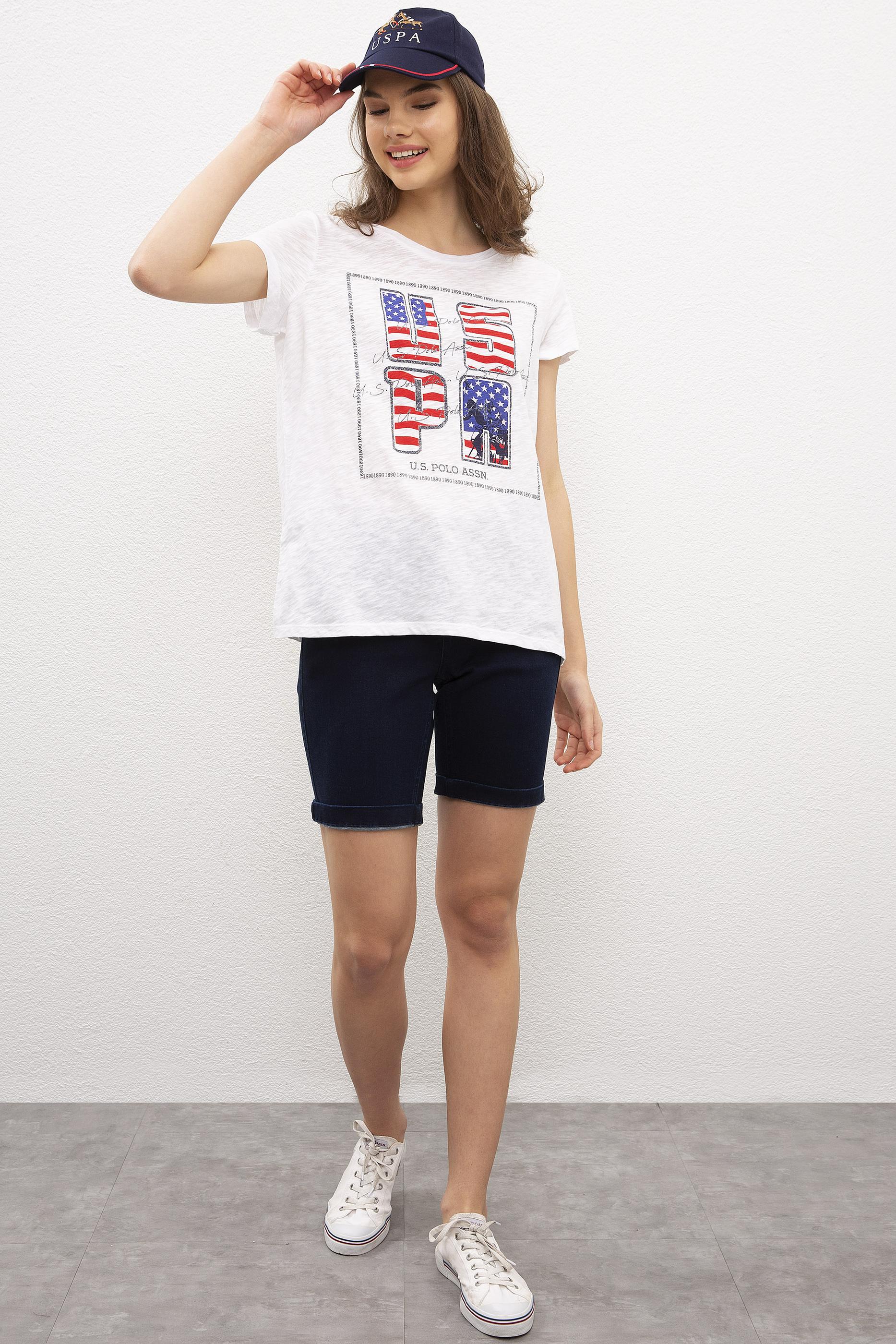 Kadın Beyaz Tişört