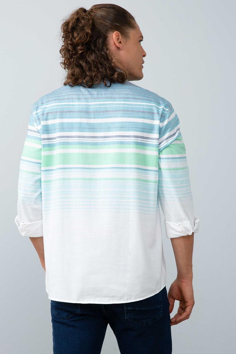 Erkek Beyaz Gömlek Uzunkol - 50199405001