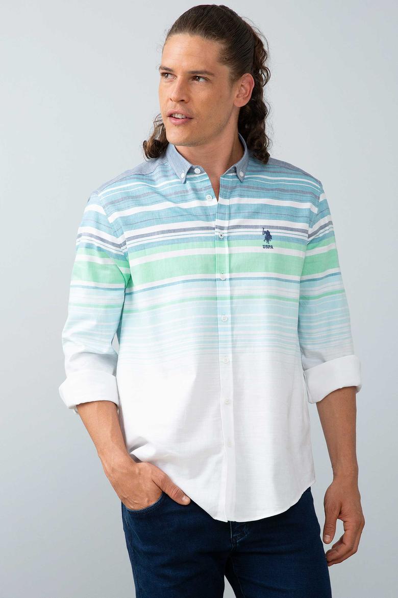 Erkek Beyaz Gömlek Uzunkol